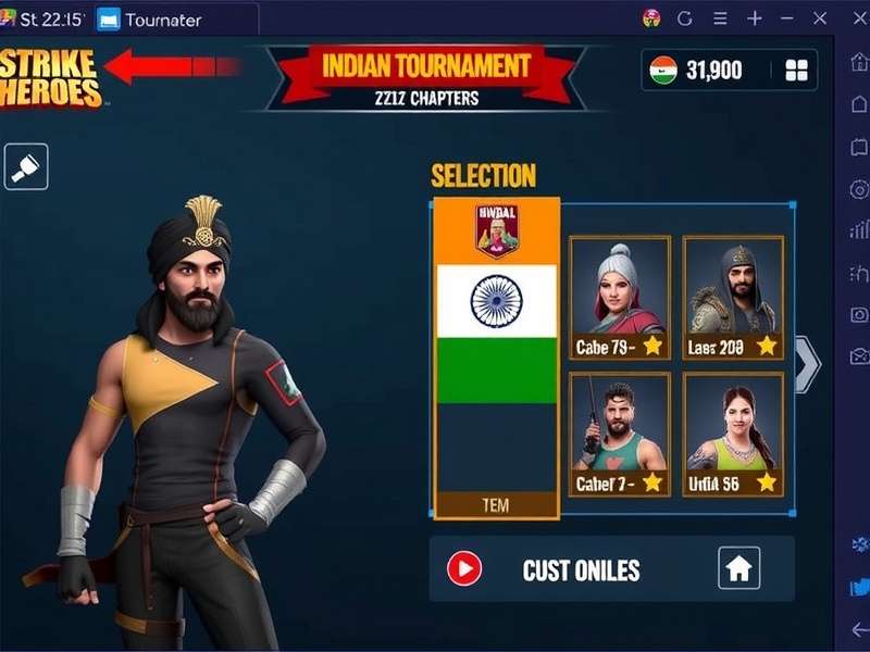 Strike Heroes character customization options